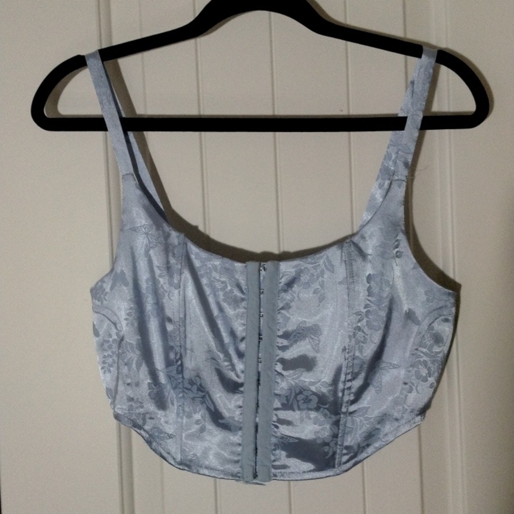 Baby Blue PacSun Bustier Top